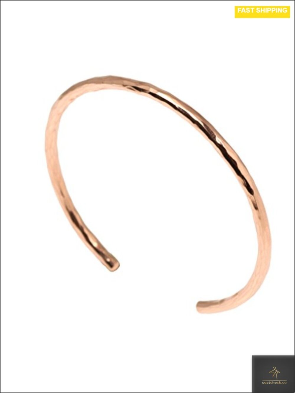 3mm Hammered Solid Copper Cuff Bracelet Handmade Uncoated Adjustable